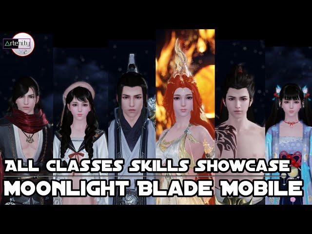 All Classes Skills Showcase Moonlight Blade Mobile