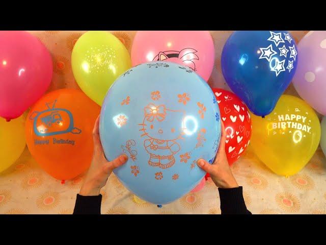 FUN BALLOON POP COMPILATION!!! #satisfying #asmr #popping #balloon #color #fun