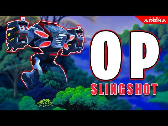 SLINGSHOT is TOO OP with Maxed MODS and Storm Rack 12s  | Mech Arena