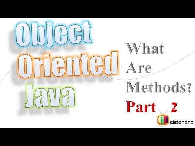 3 Java Methods and Classes Part 2 |