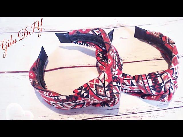 #МК Ободок с узлом своими руками-Gila DİY- knot headband