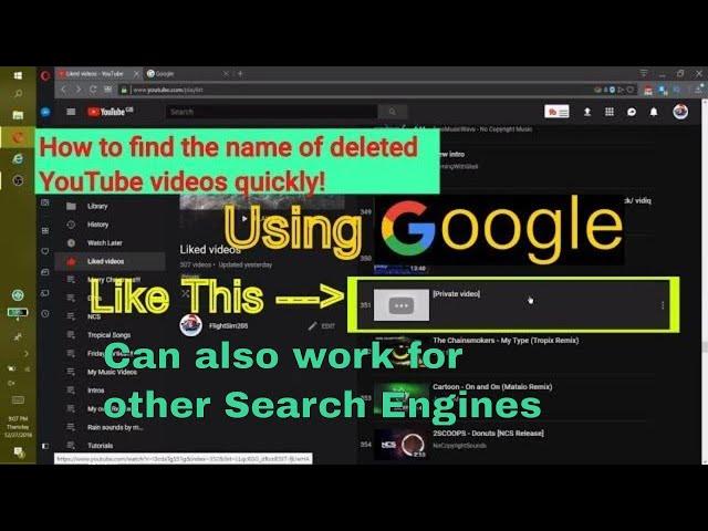 How To View The Name Of Deleted Youtube Videos