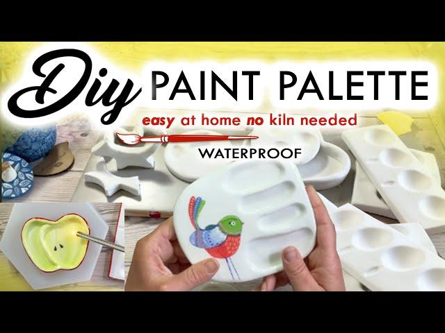 Air Dry Clay Paint Palettes   : Step-by-Step Tutorial for Beginners | Red Rocking Bird