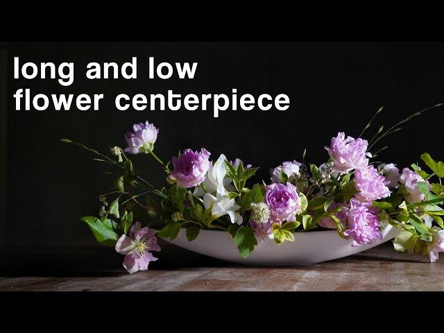 [ENG CC]롱앤로우 센터피스 꽃꽂이, long & low flower centerpiece, длинный и низкий цветок, thiết kế hoa hàn quốc