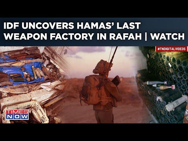 IDF’s Blow To Hamas| Massive Weapons Factory in Rafah Located| Monster Rockets, Missiles Seized