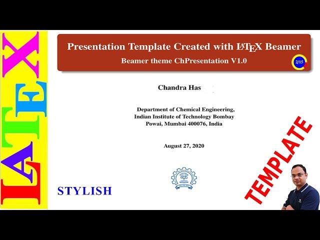 Fancy Beamer Presentation Template (LaTeX Template - 08)