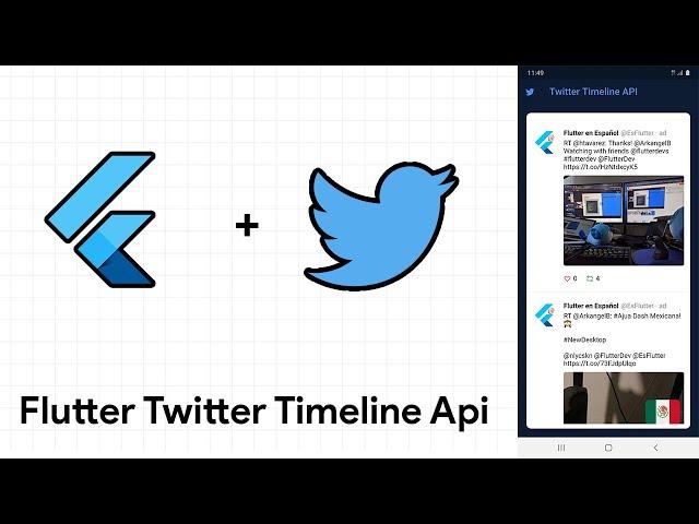 Flutter twitter timeline api