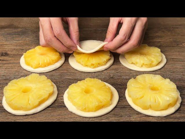 If you have puff pastry and pineapple, then make this New Year's dessert!