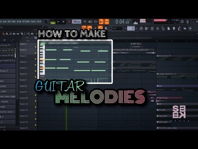 How To Make Guitar Melodies From Scratch | FL Studio Tutorials | START-TO-FINISH #afrobeats