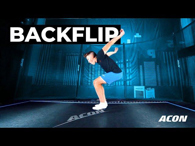 How to do a Backflip - Step by Step Trampoline Tutorial by ACON