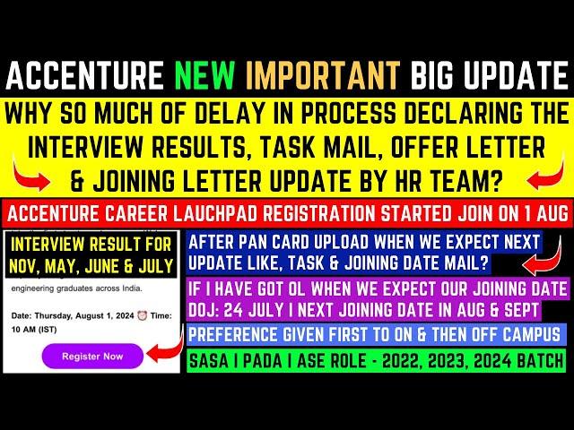 ACCENTURE NOV, MAY-JUNE-JULY INTERVIEW RESULTS, TASK, BGC, SURVEY, OFFER, ACTION, ONBOARDING UPDATES