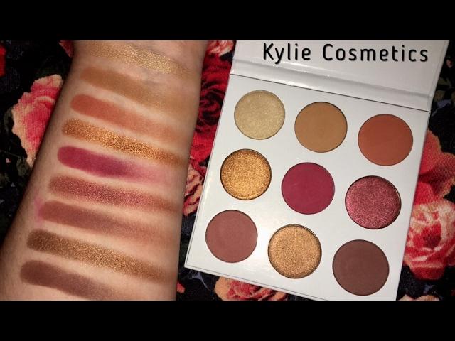 KYLIE COSMETICS BURGUNDY PALETTE SWATCHES | Makeupbytashaxo