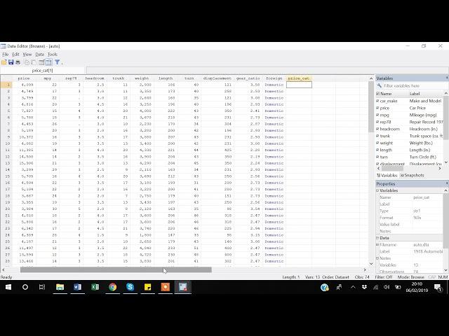 4. How to label variable names, variable values and rename variables in STATA