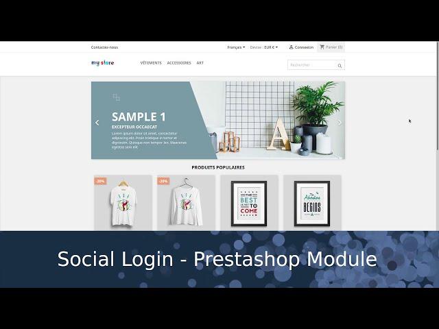 Social Login:  Présentation du module