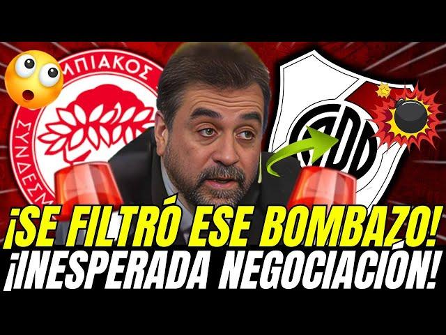 ¡BOMBAZO FILTRADO! ¡NECOCIACIÓN PERFECTO! ¡DIRECTIVA SORPRENDIÓ TODOS! NOTICIAS RIVER PLATE HOY