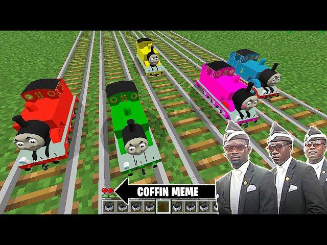 The Smallest Thomas the Tank Engine and Colorful Friends in Minecraft