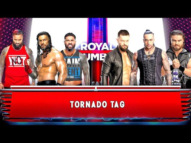 WWE 2K23 Roman Reigns & Jimmy Uso & Jey Uso vs Damian Priest & Fin Balor & JD McDonagh