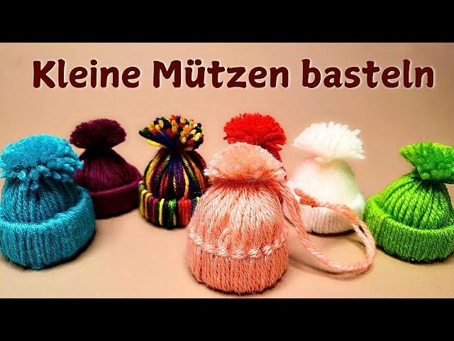 Winterdeko basteln aus Wollresten / Baumschmuck