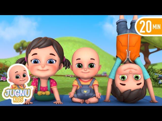 International Day of Yoga | 21 June |  Exercise song for kids by Jugnu kids