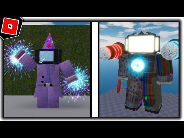 How to get PARTY TV GIRL BADGE and MORPHS in TOILET ROLEPLAY - Roblox