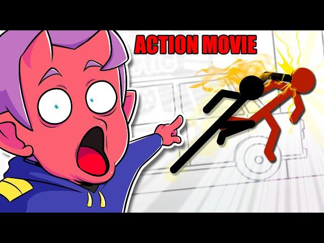 Pros do a Stickman Fight Scene Animation in Gartic Phone (No Time Limit)