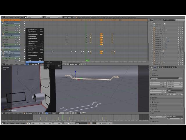 Blender  moving keys in dope sheet