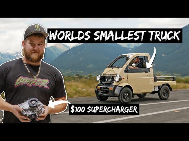 Testing a $100 SUPERCHARGER from TEMU on the WORLDS SMALLEST TRUCK!