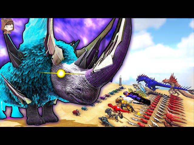 Wasted God Beast from Prometheus VS Modded Dinosaurs | ARK Mod Battle