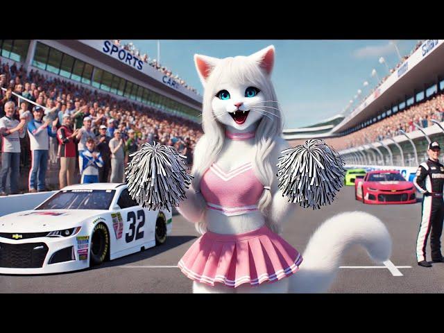 Cat's loves F1 Racing - Mother's love️ #cat #cute #ai #catlover #catvideos #cutecat #aicat