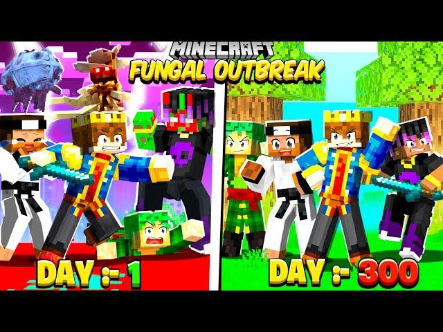 FINALE - 300 DAYS IN FUNGAL INFECTION OUTBREAK WORLD| MINECRAFT