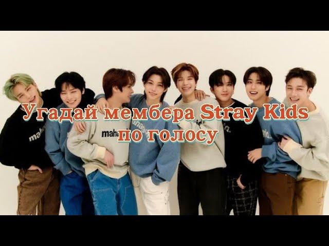 Угадай мембера Stray Kids по голосу/Guess the member of the Stray Kids by voice