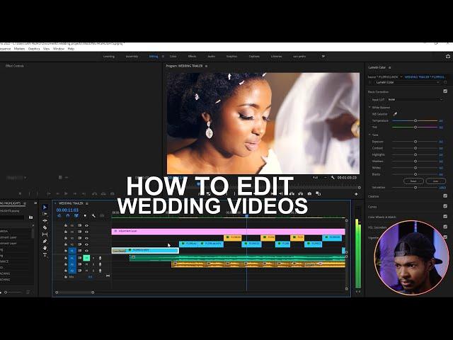 how to edit wedding video in premiere pro