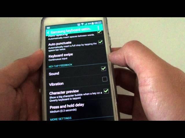 Samsung Galaxy S5: How to Enable/Disable Key Tap Feedback Sound