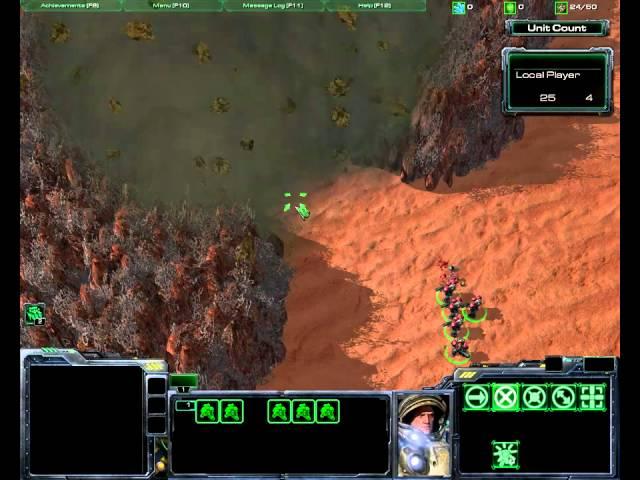 StarCraft 2 Zed Mod Gameplay - Grenades and walls