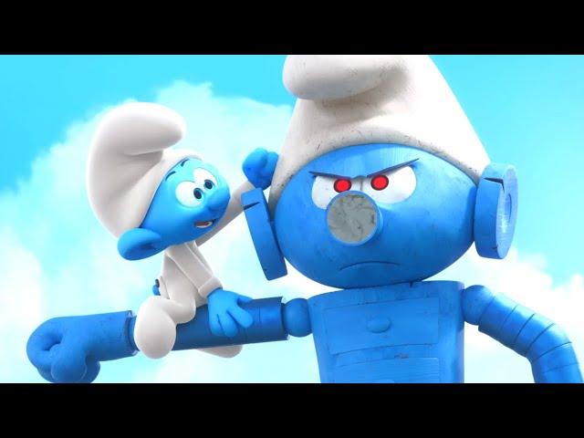 Smurf Robot destroys everything  • The Smurfs 3D • Cartoons For Kids