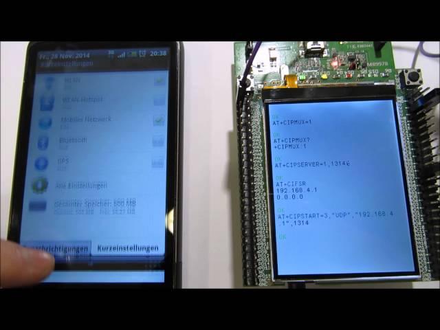 ESP8266 Serial Wifi Module with STM32F4 Discovery and Android Smartphone