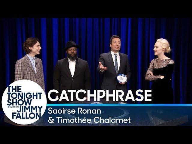 Catchphrase with Saoirse Ronan and Timothée Chalamet