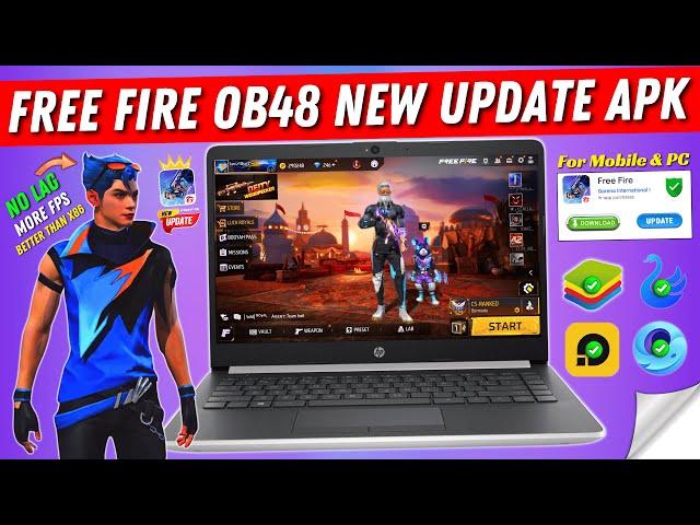 How to Download Free Fire OB48 New Update | Free Fire New Update OB 48 APK | Free Fire x86 Version