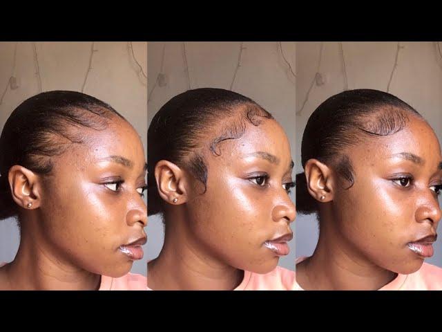 How to lay your edges ||different ways to style your baby hairs on a sleek back