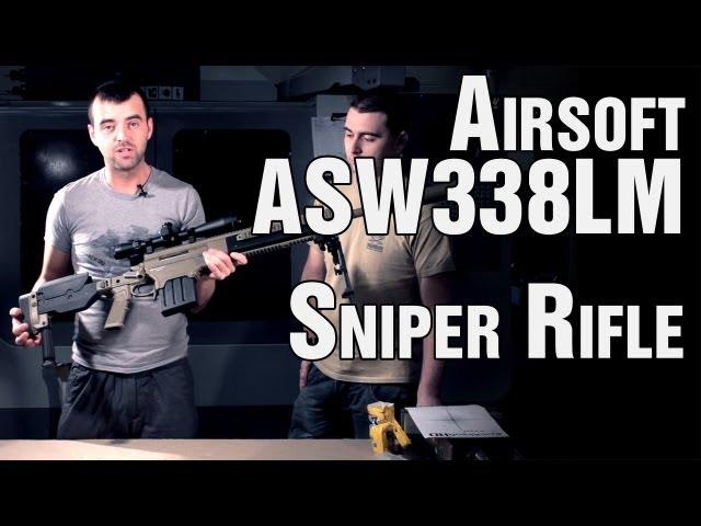 ASG Ashbury ASW338LM Airsoft Sniper Rifle Shooting Test - EpicAirsoftHD