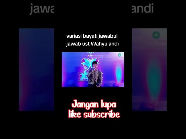 ustadz Wahyu Andi #qoriviral #qorinasional #qoriinternasional #shots