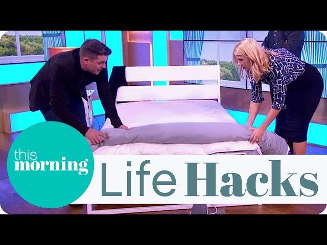 Life Hacks - The Easy Way to Change a Duvet