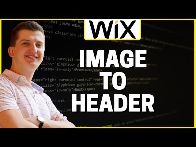 How To ADD Image To Header In Wix