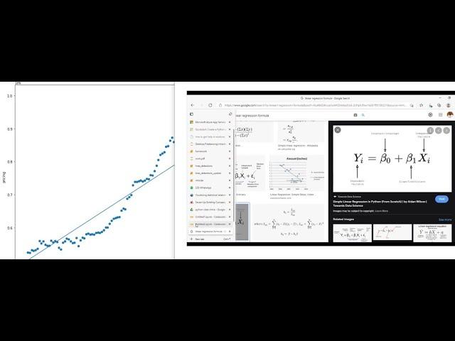 Simple Linear regression with Python (Numpy, pandas and Matplotlib