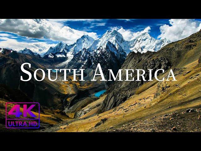 FLYING OVER SOUTH AMERICA ( 4K UHD ) • Stunning Footage, Scenic Relaxation Film with Calming Music