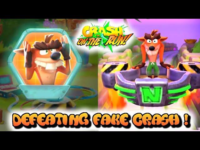 HOW TO DEFEAT FAKE CRASH BOSS | CRASH BANDICOOT ON THE RUN