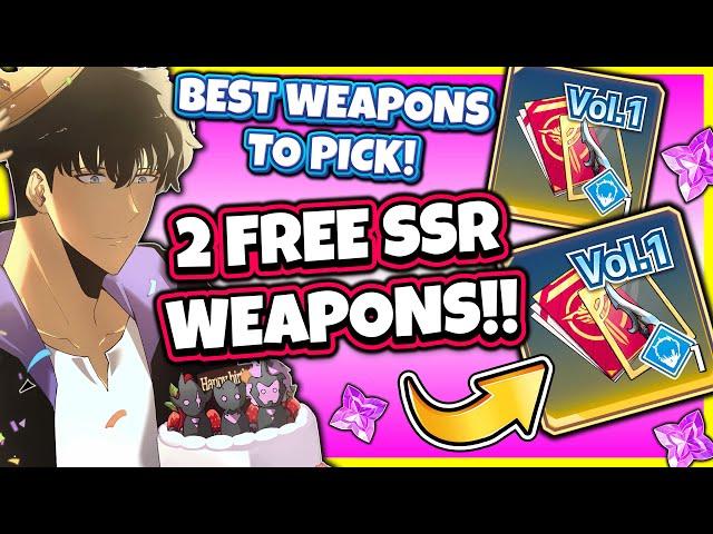 2 FREE SSR WEAPONS! CRAZY EVENT! BEST JINWOO WEAPONS TO CHOOSE! [Solo Leveling: Arise]