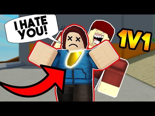 1V1ING THE BIGGEST NOOB ON ARSENAL! (ROBLOX)