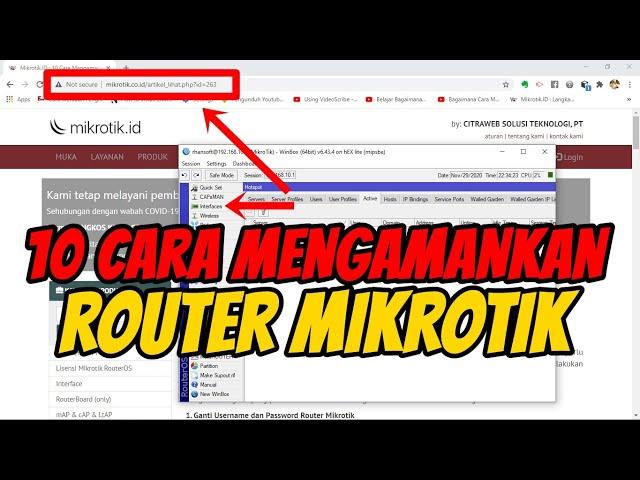 #MIKROTIK - 10 CARA MENGAMANKAN ROUTER MIKROTIK