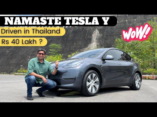 Tesla Y Coming to India || Drove it in Thailand & here is a detailed First Look Review + Walkaround